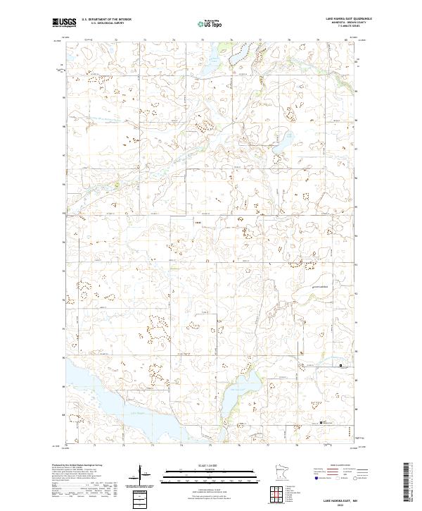 USGS Topographic Map – Lake Hanska East