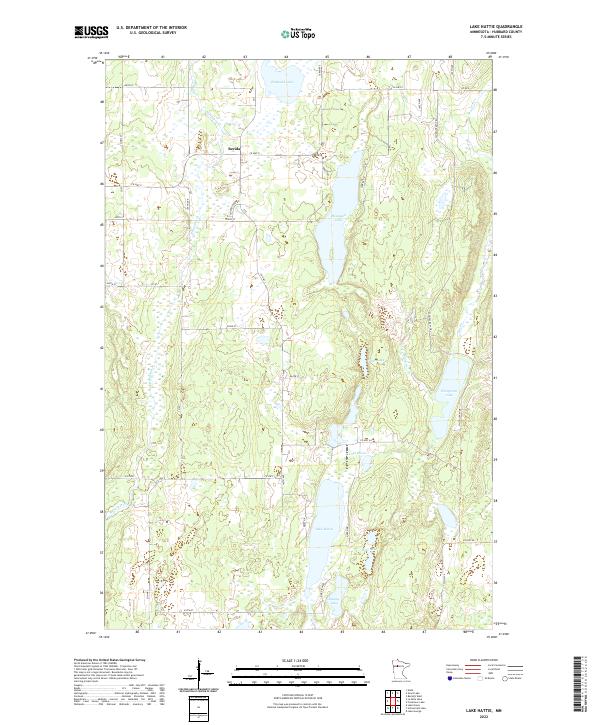 USGS Topographic Map – Lake Hattie