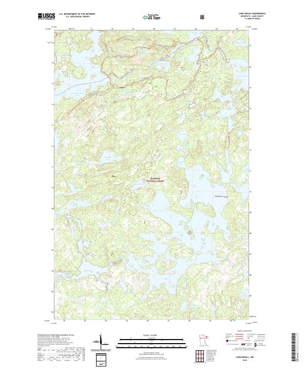 USGS Topographic Map – Lake Insula