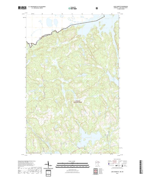 USGS Topographic Map – Lake Jeanette