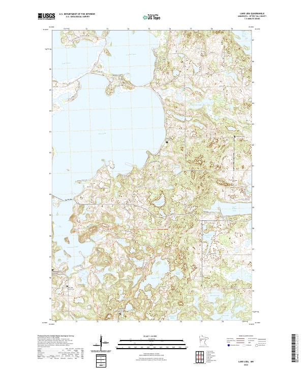 USGS Topographic Map – Lake Lida