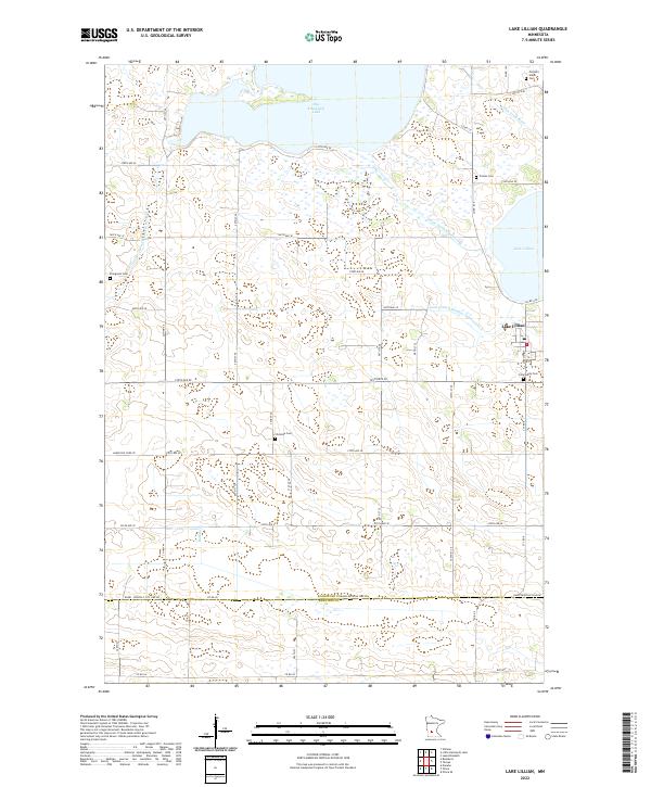 USGS Topographic Map – Lake Lillian