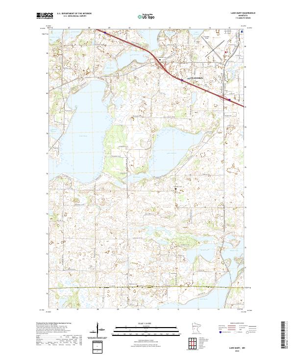 USGS Topographic Map – Lake Mary