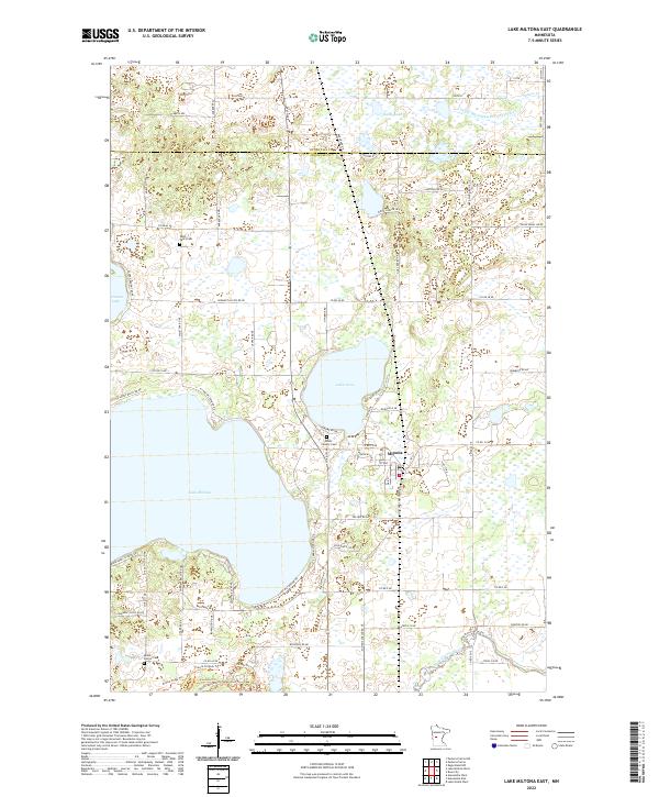 USGS Topographic Map – Lake Miltona East