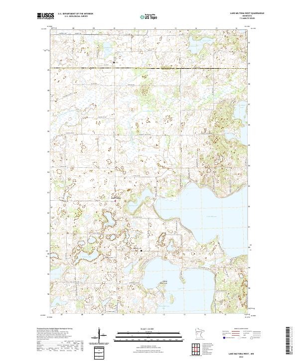USGS Topographic Map – Lake Miltona West