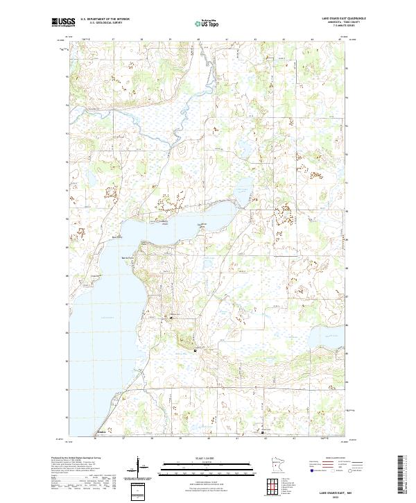 USGS Topographic Map – Lake Osakis East