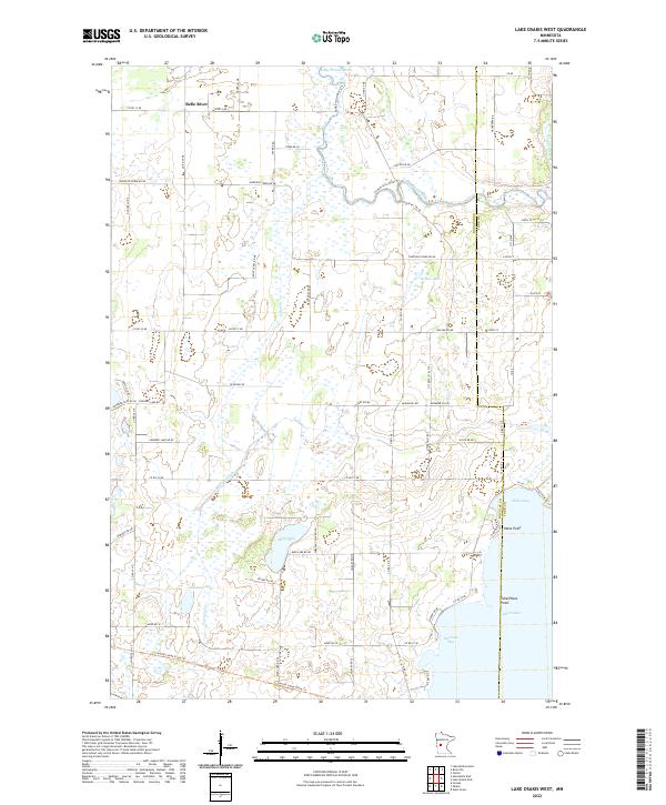 USGS Topographic Map – Lake Osakis West