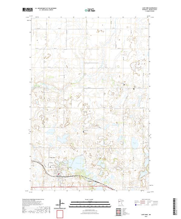 USGS Topographic Map – Lake Park