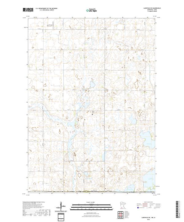 USGS Topographic Map – Lakefield SW
