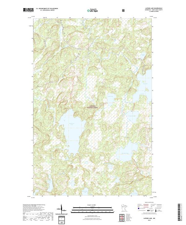 USGS Topographic Map – Lapond Lake