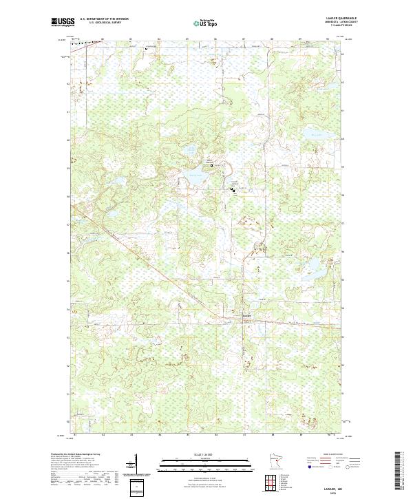 USGS Topographic Map – Lawler