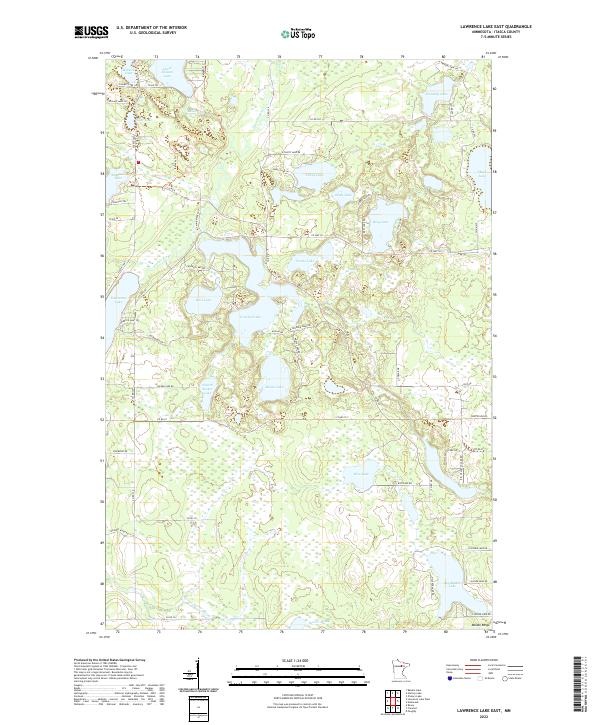 USGS Topographic Map – Lawrence Lake East