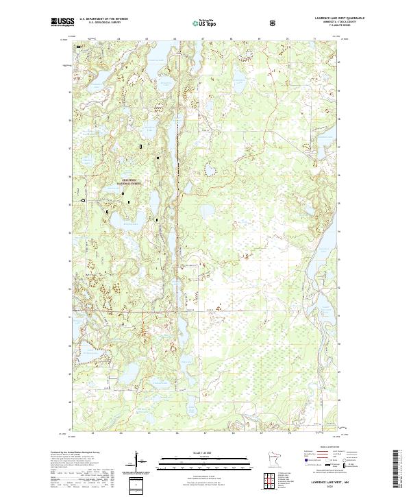 USGS Topographic Map – Lawrence Lake West