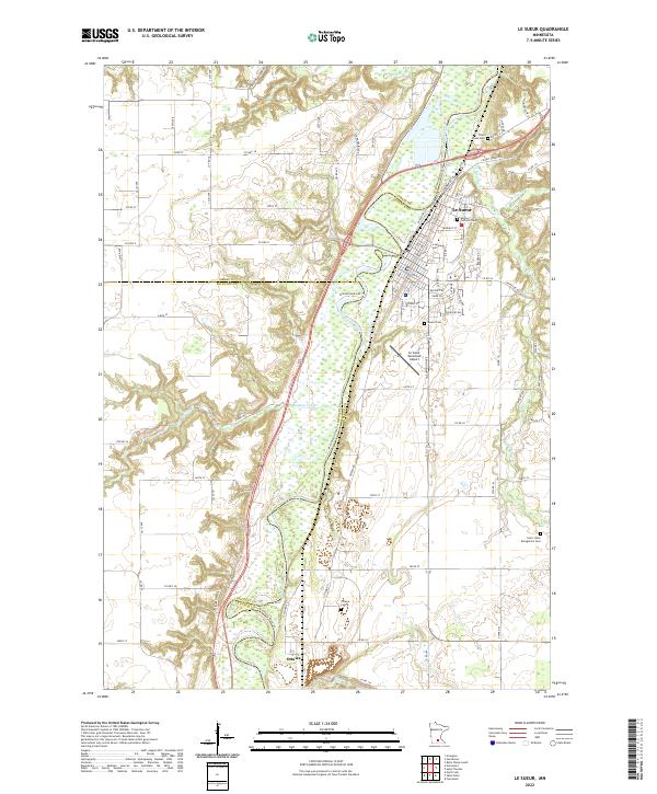 USGS Topographic Map – Le Sueur