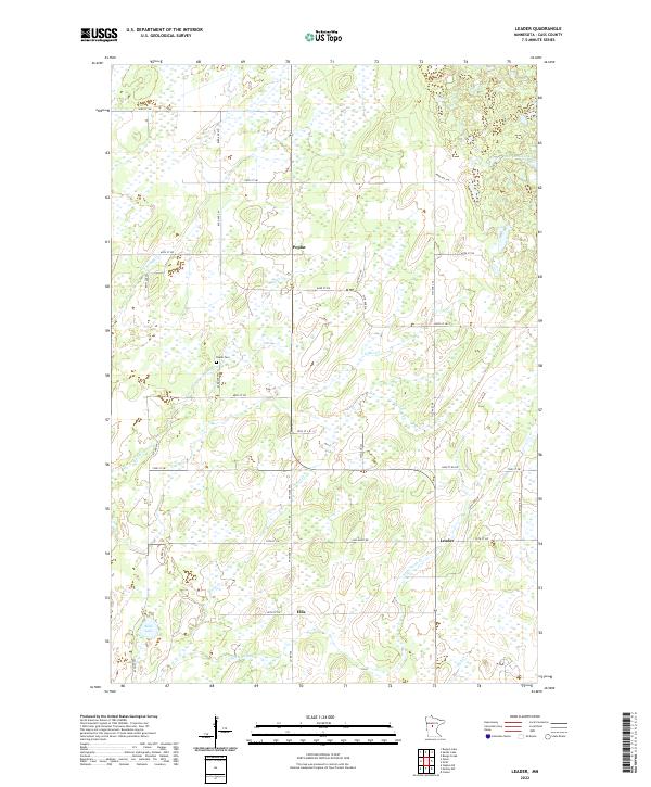USGS Topographic Map – Leader
