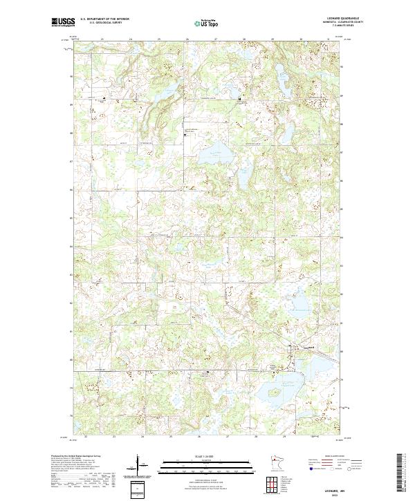 USGS Topographic Map – Leonard