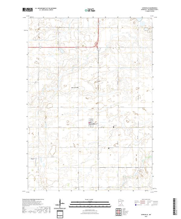 USGS Topographic Map – Lewisville