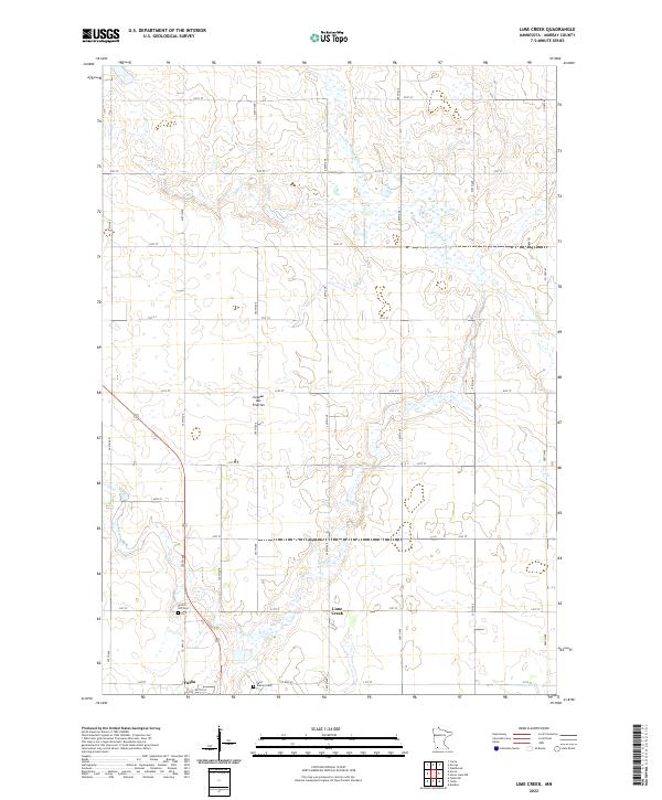 USGS Topographic Map – Lime Creek