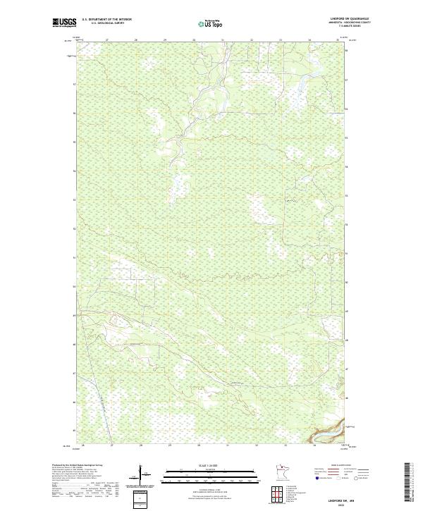 USGS Topographic Map – Lindford SW