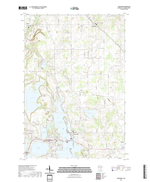USGS Topographic Map – Lindstrom
