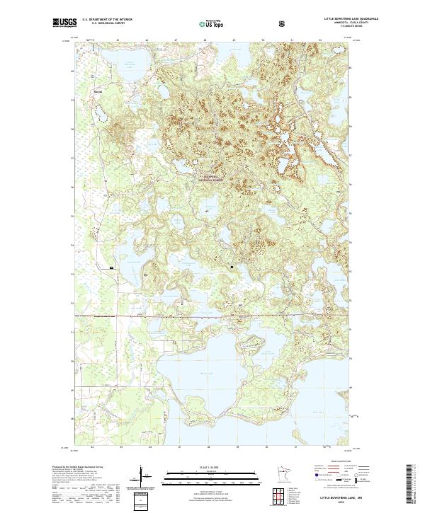 USGS Topographic Map – Little Bowstring Lake