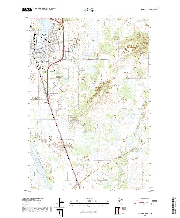 USGS Topographic Map – Little Falls East