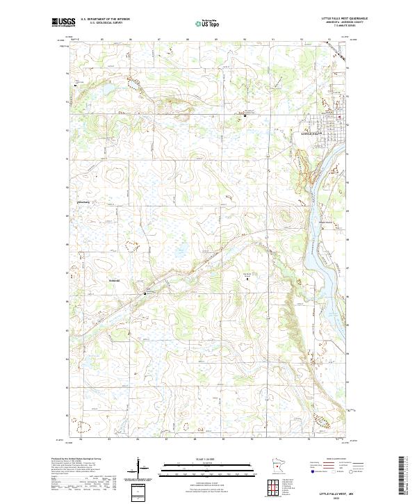 USGS Topographic Map – Little Falls West