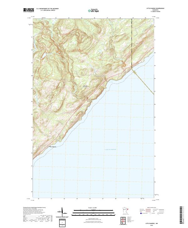 USGS Topographic Map – Little Marais
