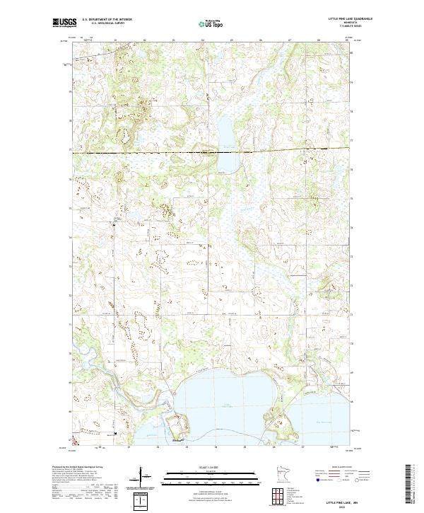 USGS Topographic Map – Little Pine Lake