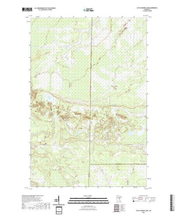 USGS Topographic Map – Little Prairie Lake