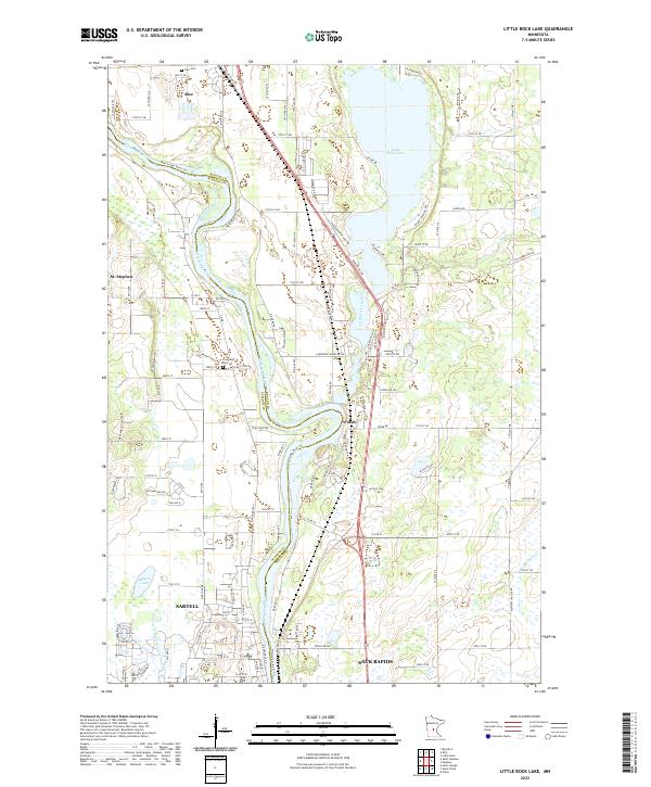 USGS Topographic Map – Little Rock Lake