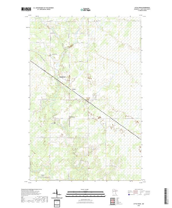 USGS Topographic Map – Little Swan