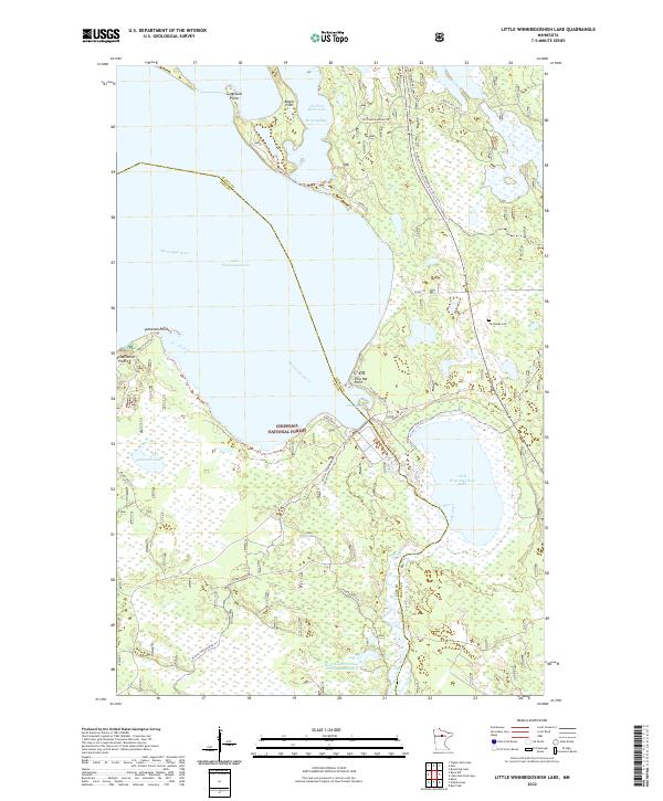 USGS Topographic Map – Little Winnibigoshish Lake