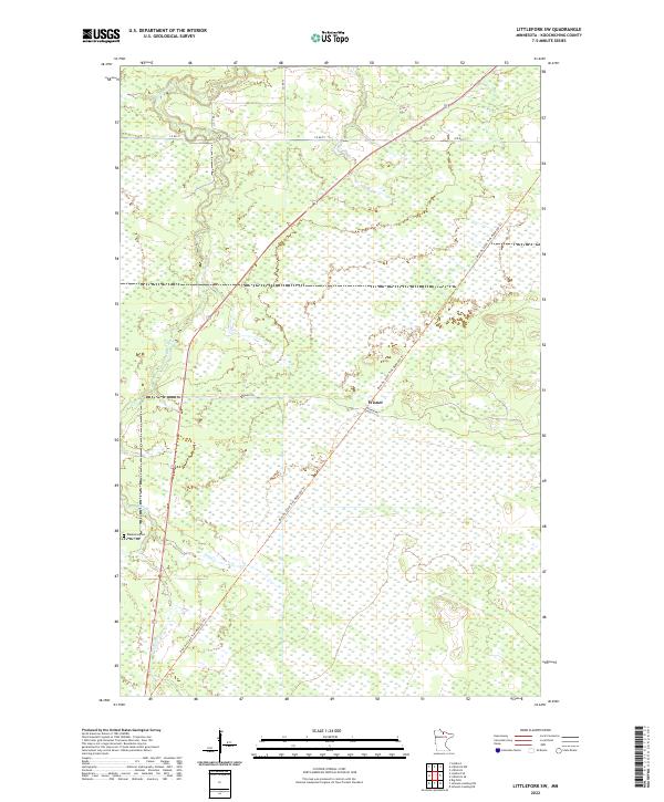 USGS Topographic Map – Littlefork SW