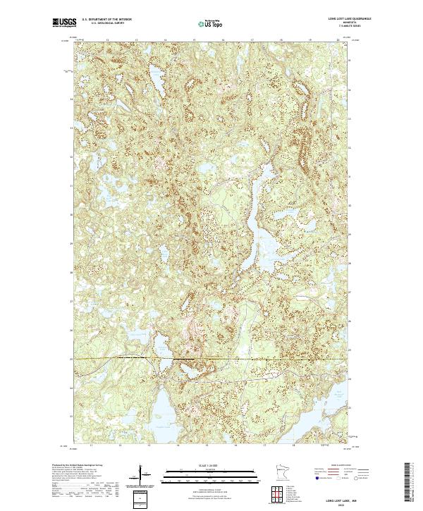 USGS Topographic Map – Long Lost Lake