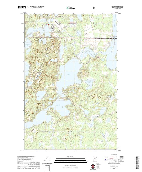 USGS Topographic Map – Longville