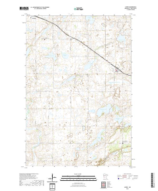 USGS Topographic Map – Lowry