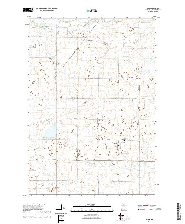 USGS Topographic Map – Lucan