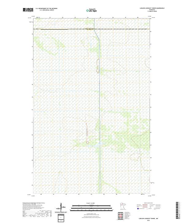2022 Map of Ludlow Lookout Tower, 2022 Print