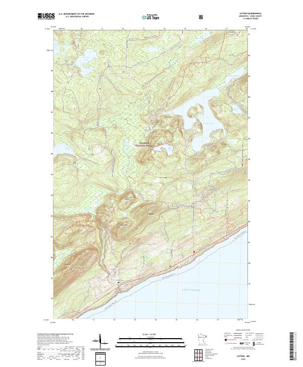 USGS Topographic Map – Lutsen