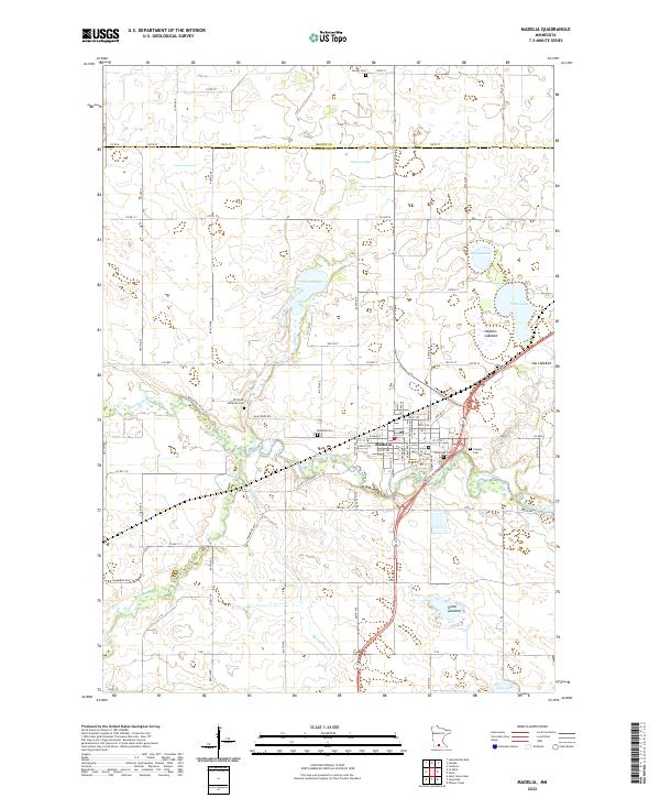 USGS Topographic Map – Madelia