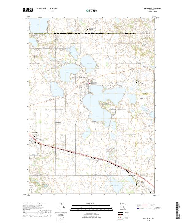 USGS Topographic Map – Madison Lake