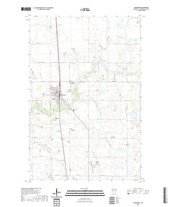 USGS Topographic Map – Mahnomen
