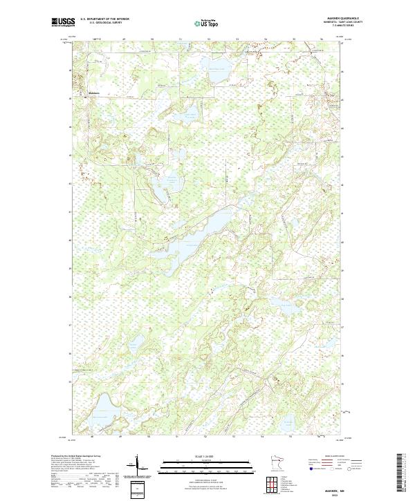USGS Topographic Map – Makinen