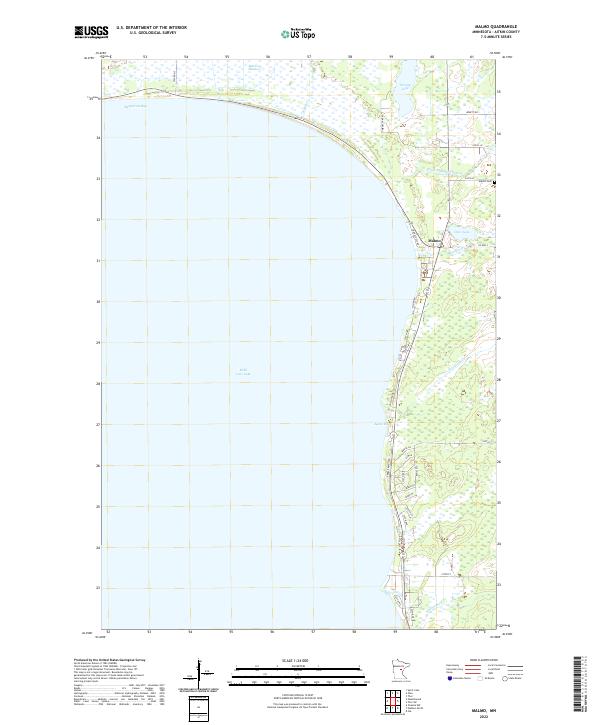 USGS Topographic Map – Malmo
