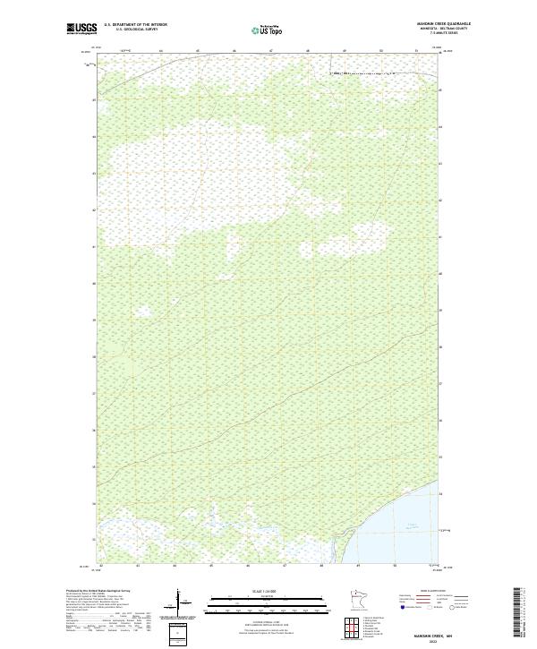USGS Topographic Map – Manomin Creek