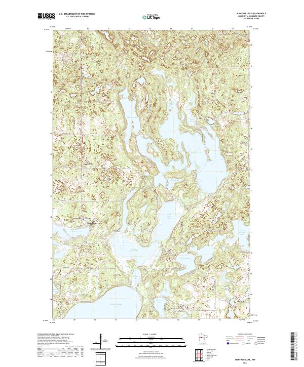 USGS Topographic Map – Mantrap Lake