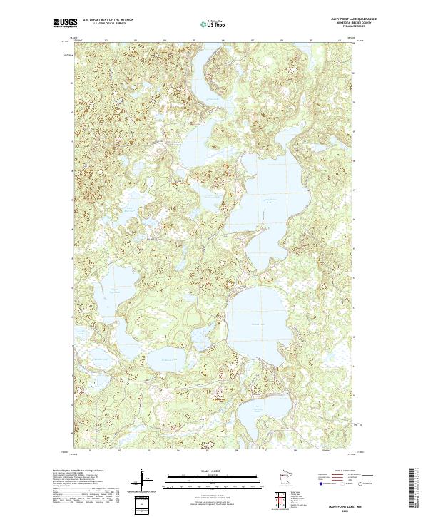 USGS Topographic Map – Many Point Lake