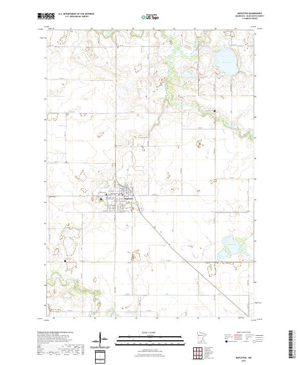 USGS Topographic Map – Mapleton