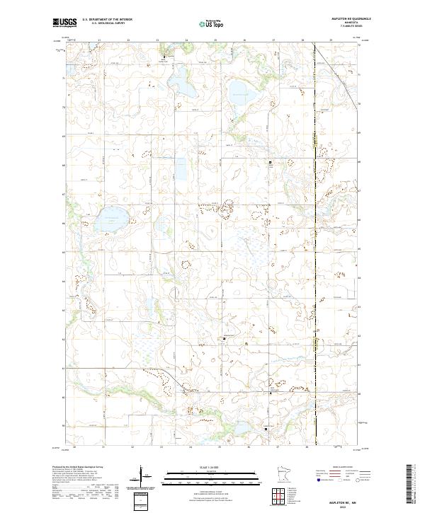 USGS Topographic Map – Mapleton NE